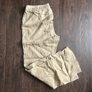 Ellen Tracy drawstring linen pants size M